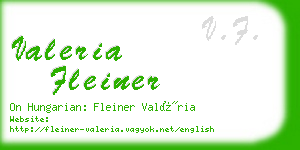 valeria fleiner business card